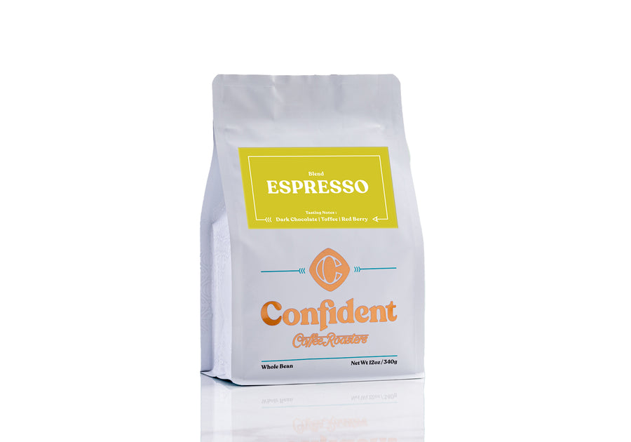 Espresso Blend Coffee roasted and sold by Confident Coffee Roasters